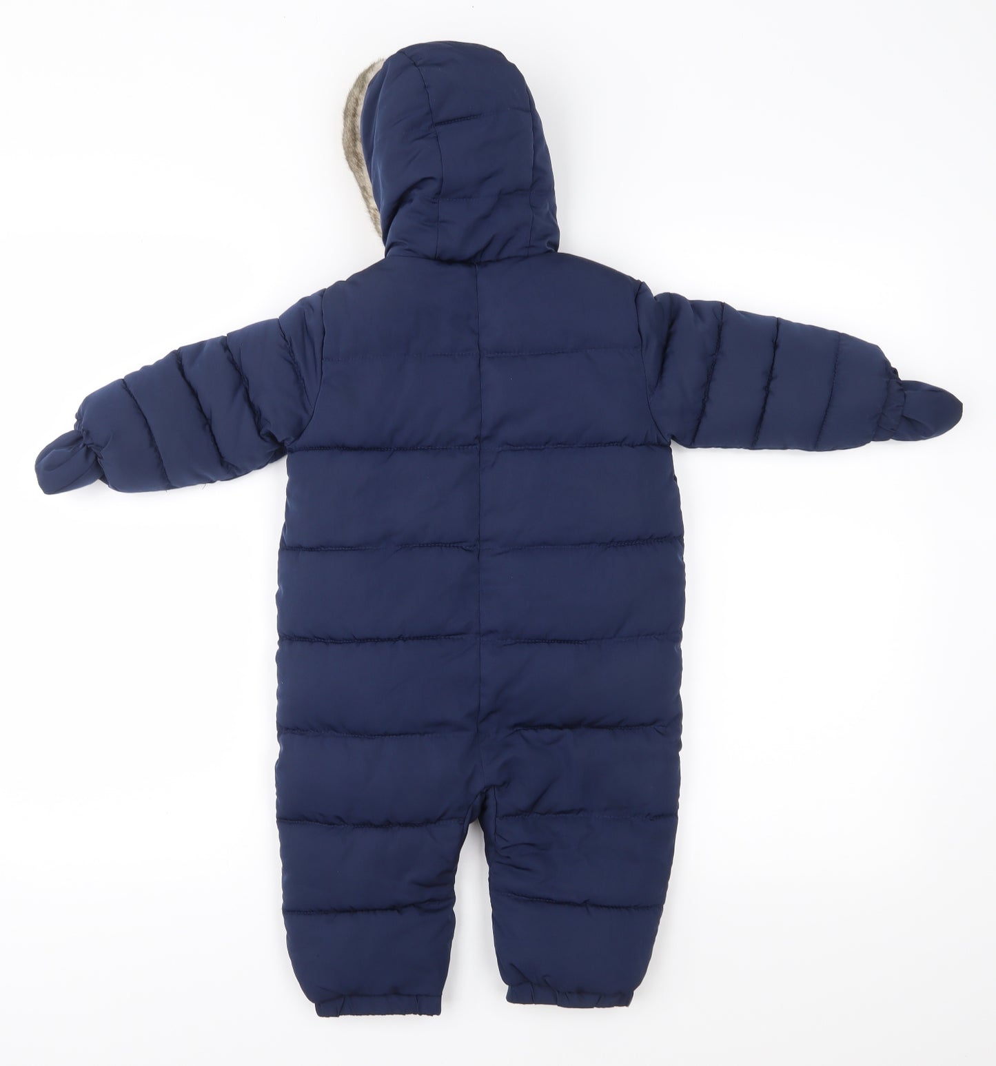 Marks and Spencer Baby Blue   Overcoat Snowsuit Size 12-18 Months