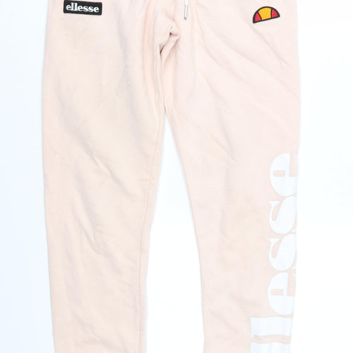 ellesse Womens Pink  Jersey Jogger Trousers Size 30 in L27 in