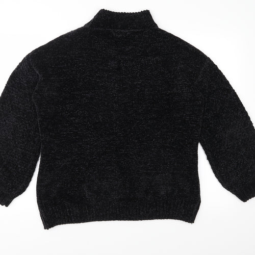 Primark Womens Black  Knit Pullover Jumper Size M