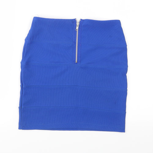 Pilot Womens Blue   Bandage Skirt Size 8