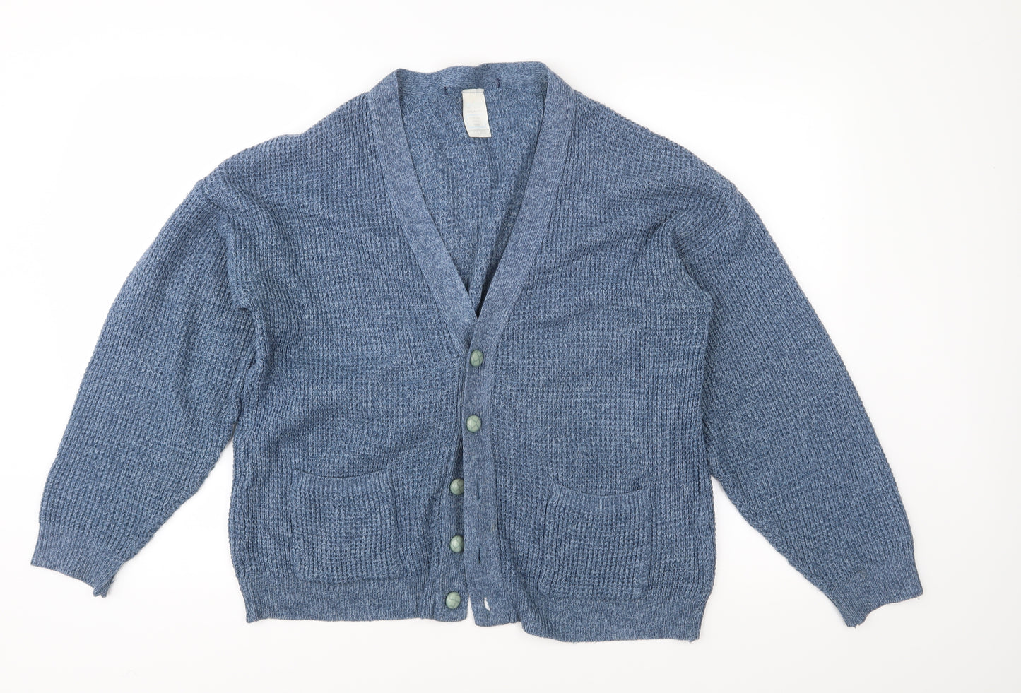 Littlewoods Mens Blue  Knit Cardigan Jumper Size L