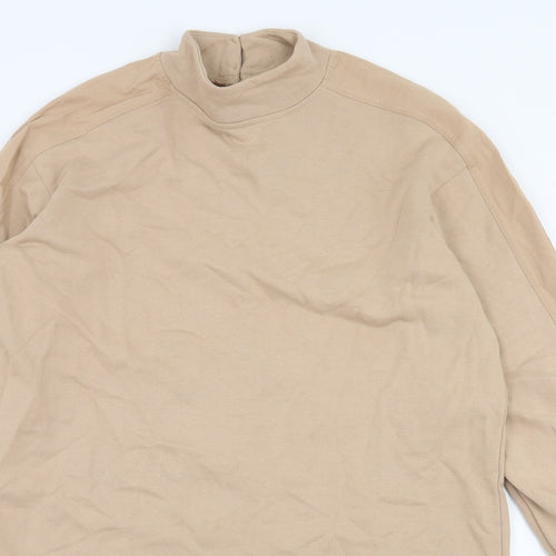 River Island Womens Beige  Jersey Pullover Sweatshirt Size XS