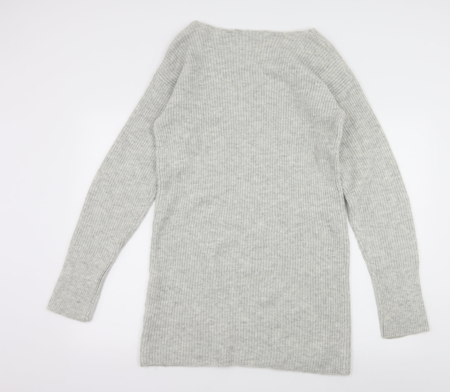 Dorothy Perkins Womens Grey  Knit Jumper Dress  Size 12
