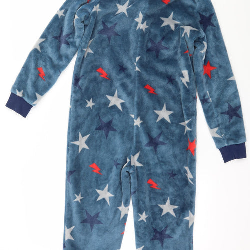 Marks and Spencer Boys Blue Geometric Microfibre  One Piece Size 11-12 Years