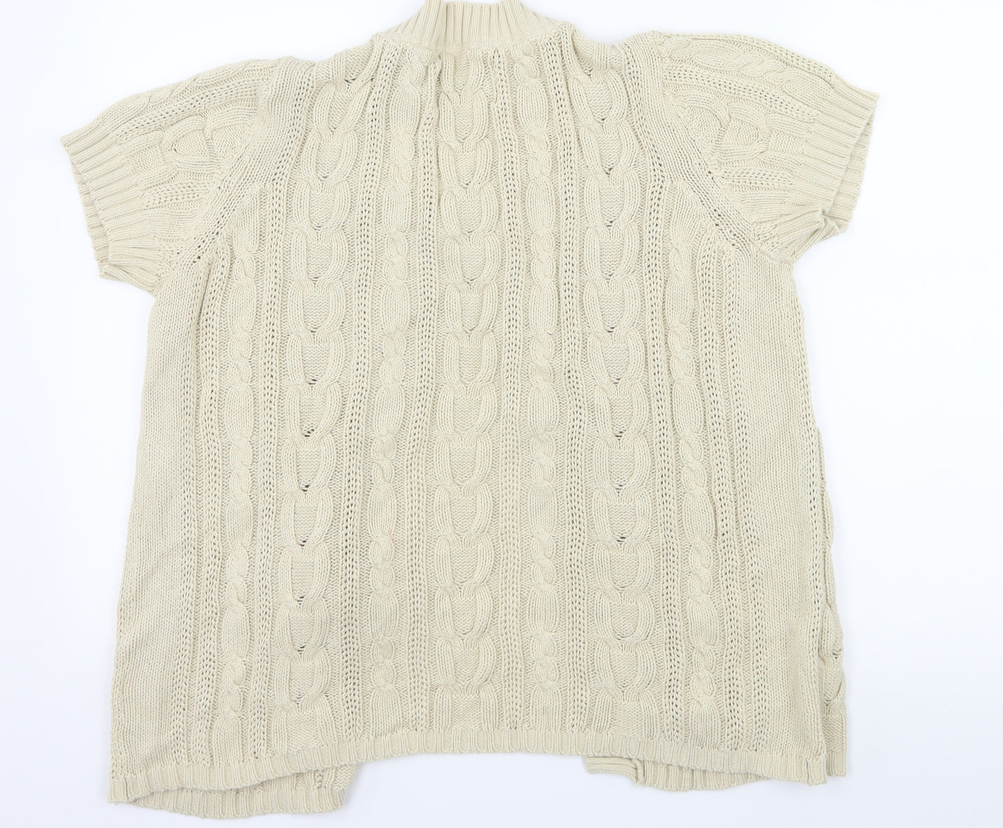 Maine Womens Beige  Knit Cardigan Jumper Size 16
