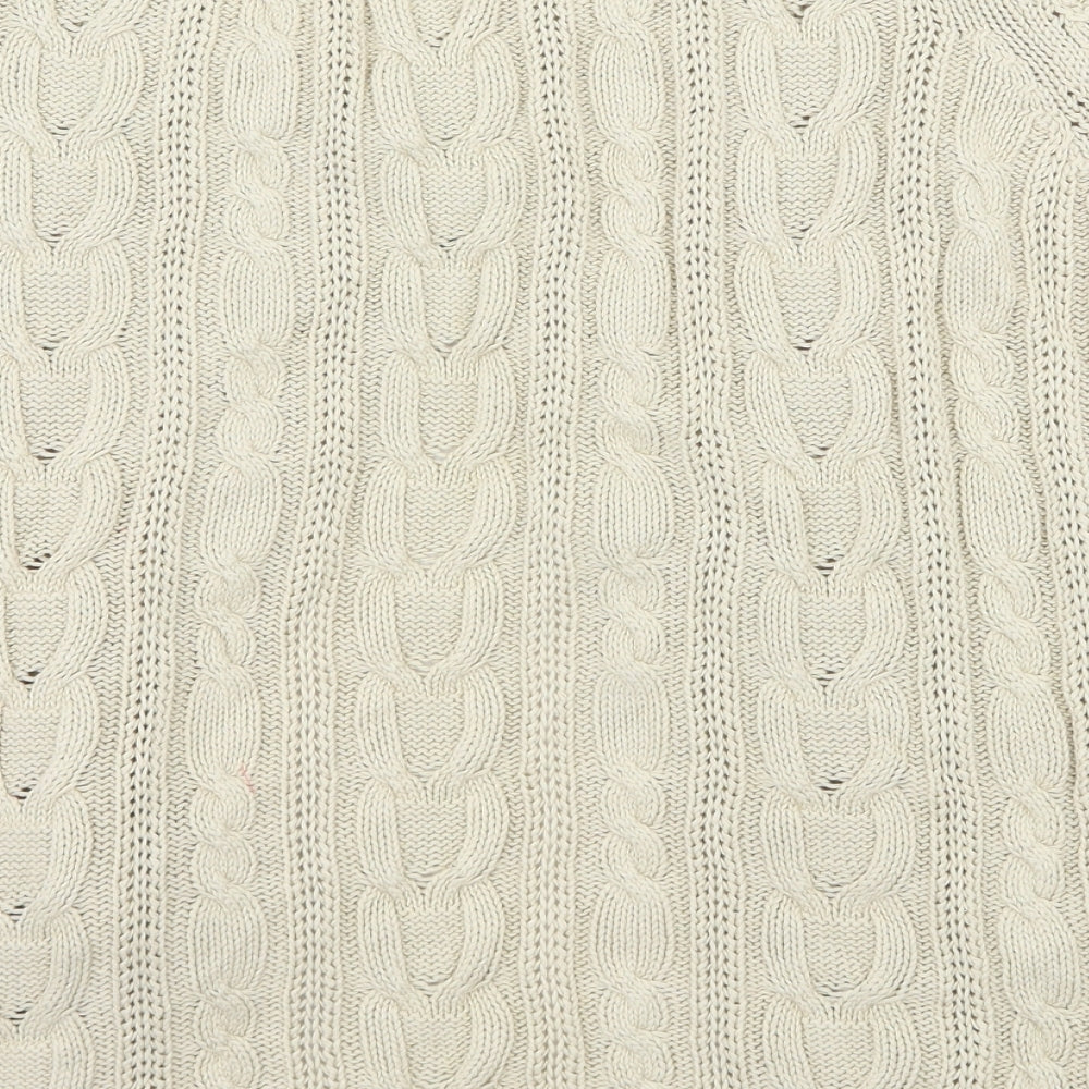 Maine Womens Beige  Knit Cardigan Jumper Size 16
