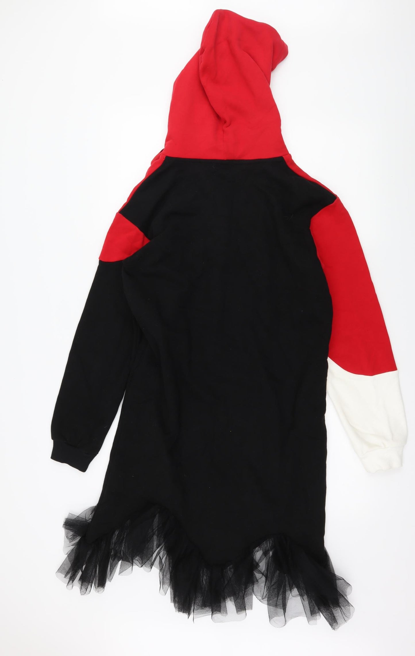 Fun & Fun Womens Multicoloured Colourblock Jersey Jumper Dress  Size 14  - Hoodie Dress