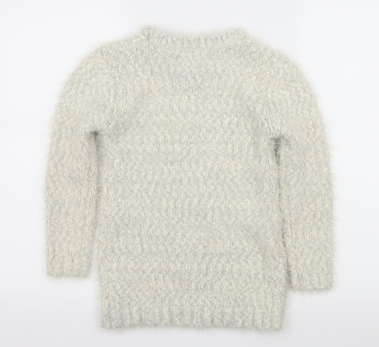Young Dimension Girls Ivory  Knit Pullover Jumper Size 9-10 Years