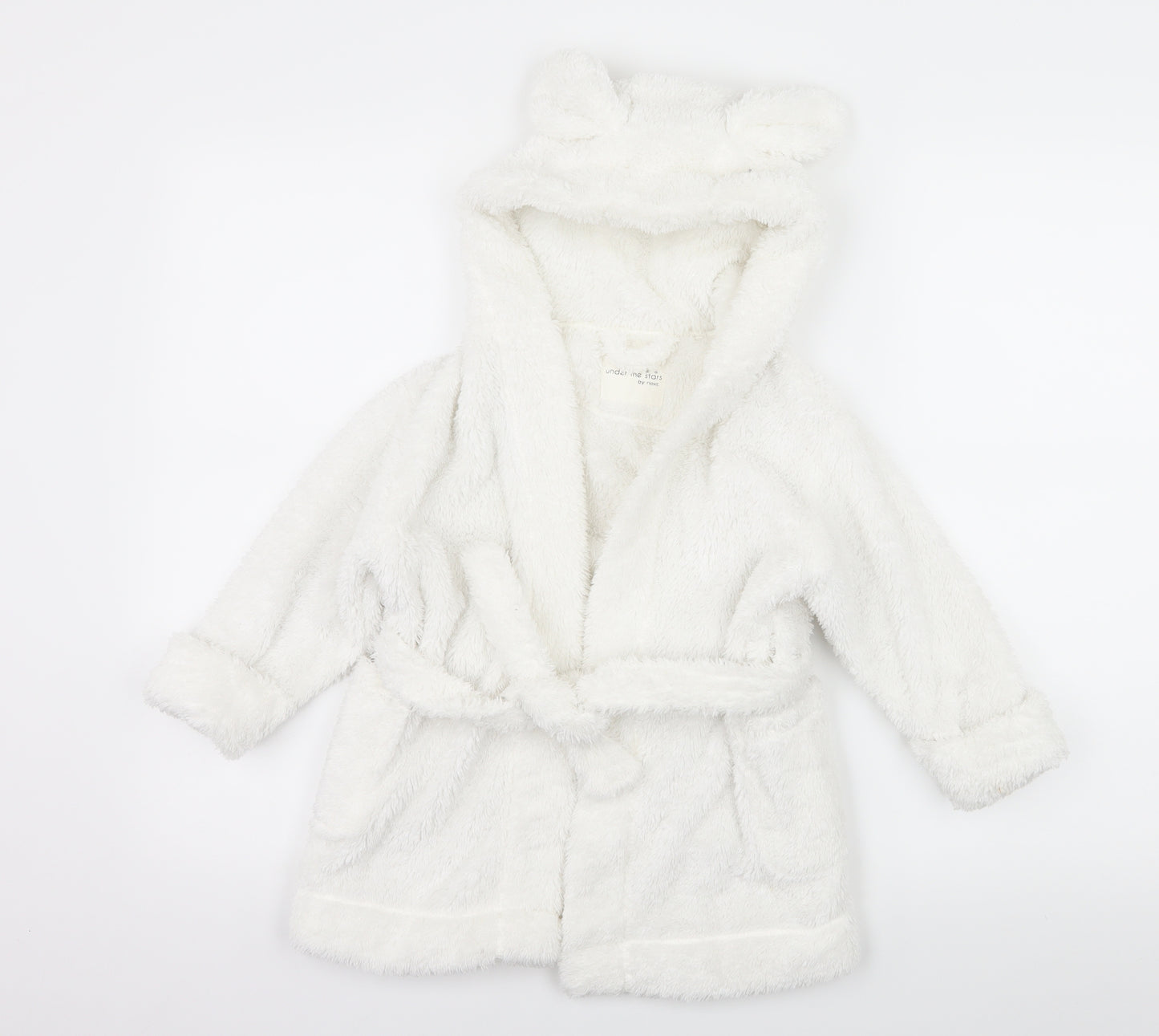 NEXT Girls White  Microfibre Top Robe Size 2-3 Years
