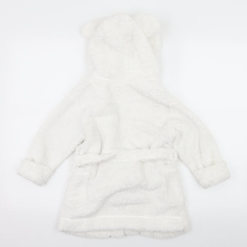 NEXT Girls White  Microfibre Top Robe Size 2-3 Years
