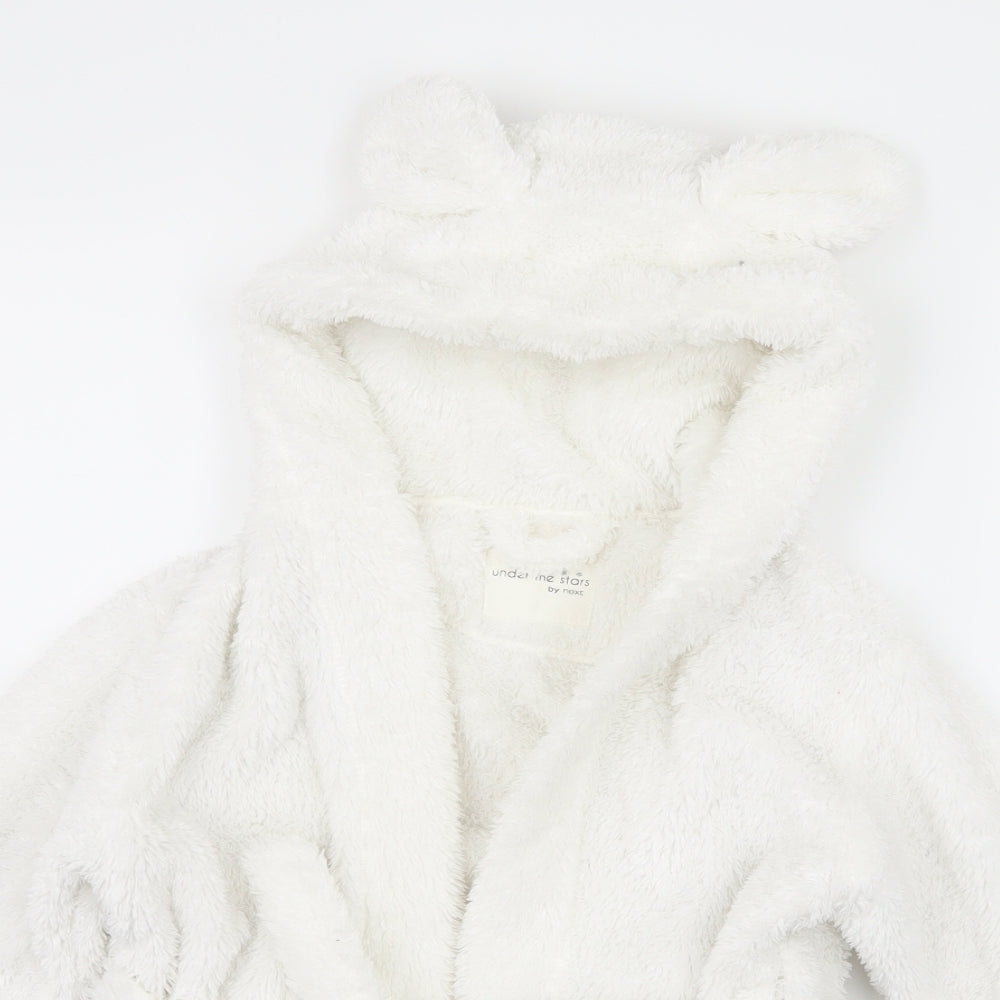 NEXT Girls White  Microfibre Top Robe Size 2-3 Years