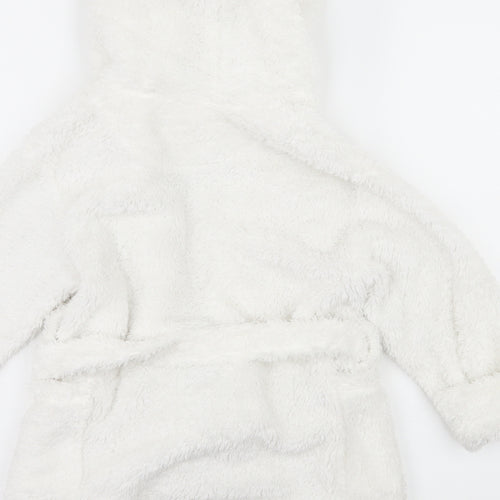 NEXT Girls White  Microfibre Top Robe Size 2-3 Years