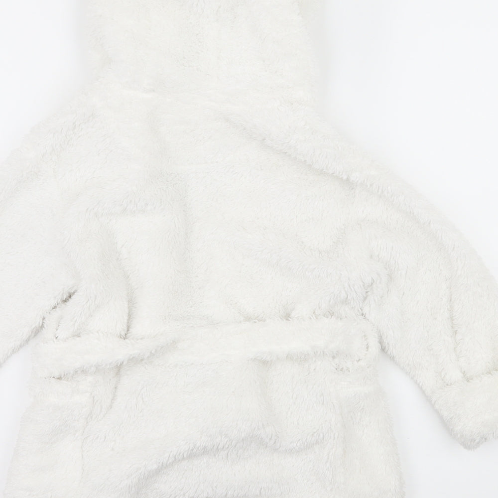 NEXT Girls White  Microfibre Top Robe Size 2-3 Years