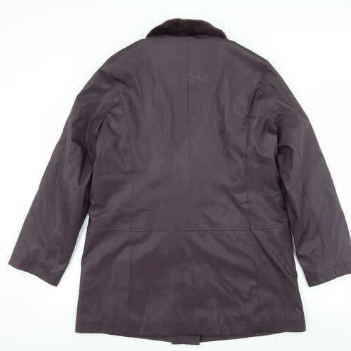 Country Casuals Womens Purple   Overcoat Coat Size M