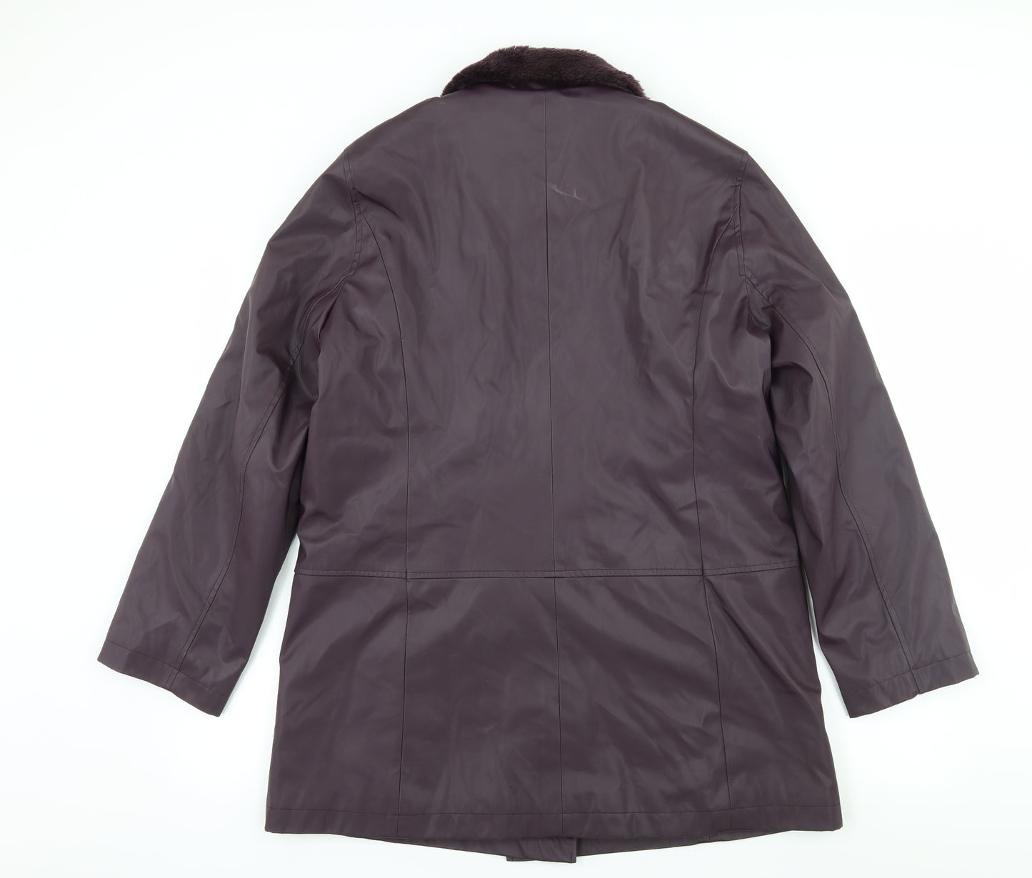 Country Casuals Womens Purple   Overcoat Coat Size M