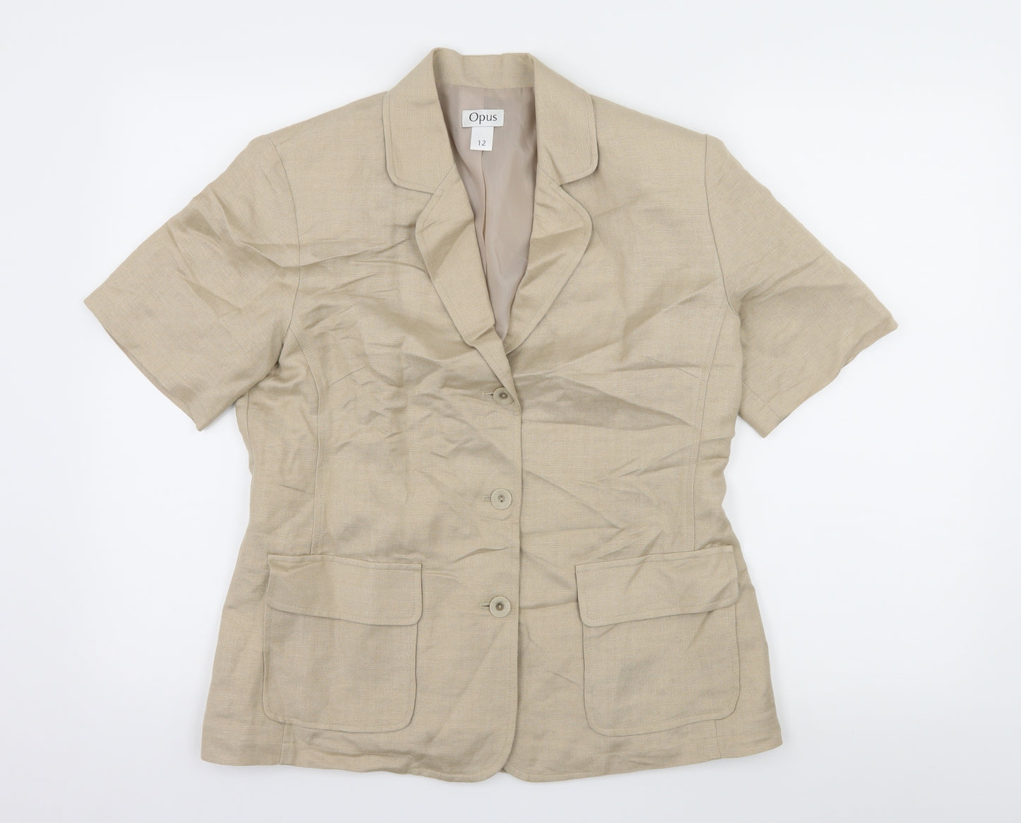 OPUS Womens Beige   Jacket Blazer Size 12