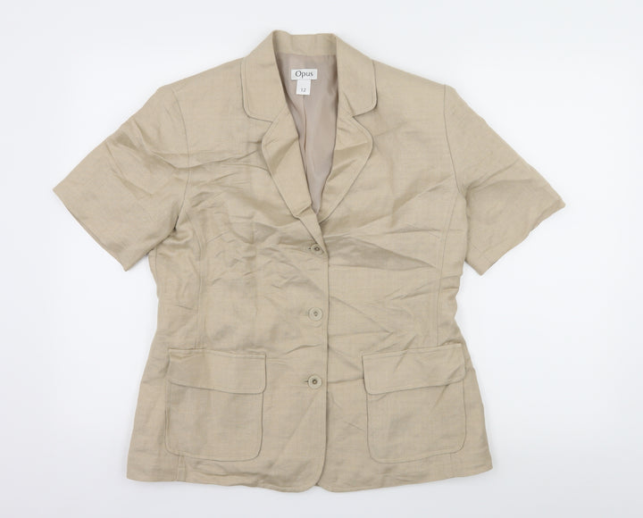 OPUS Womens Beige   Jacket Blazer Size 12