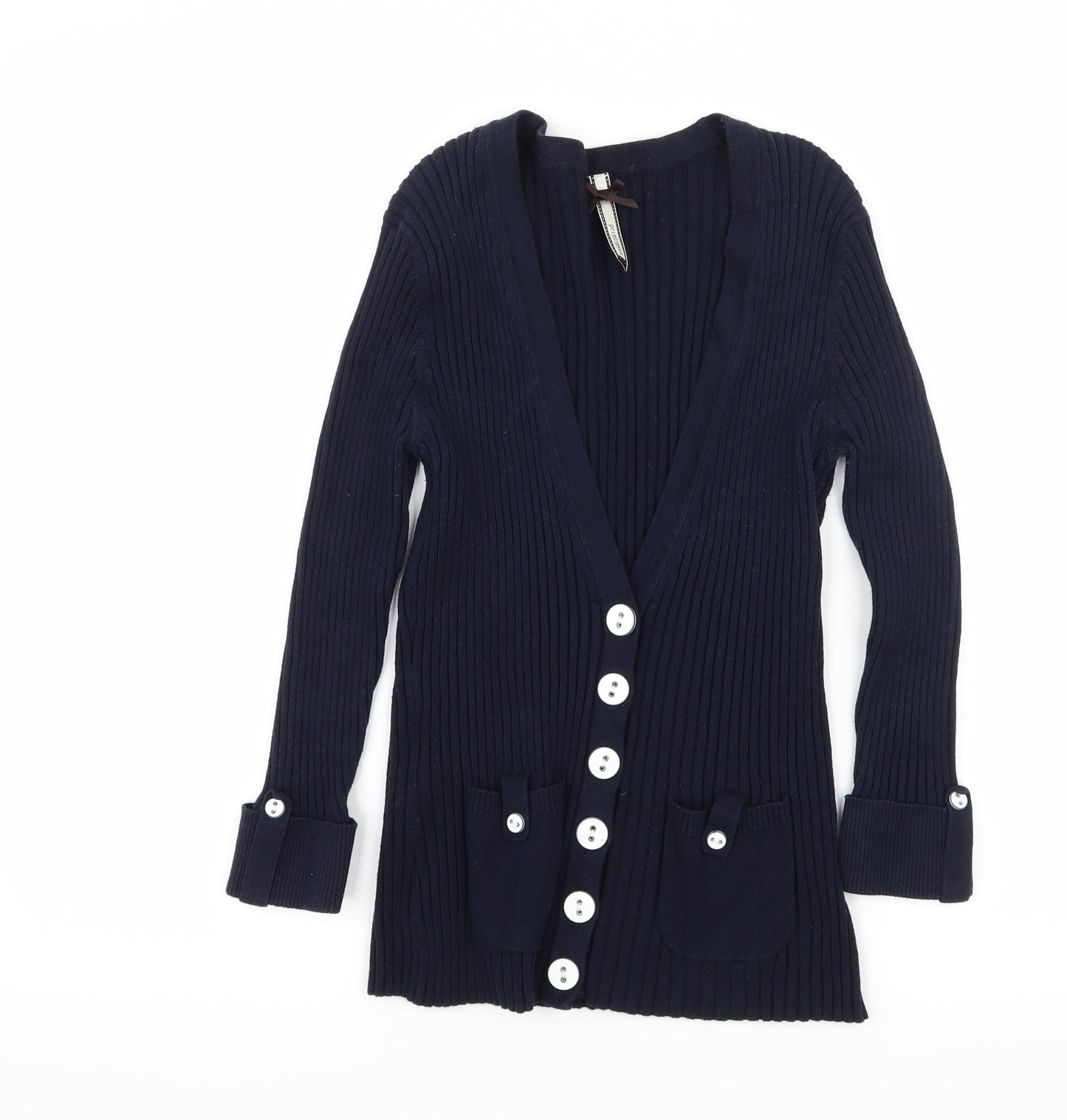 Prnciples Womens Blue  Knit Cardigan Jumper Size 12