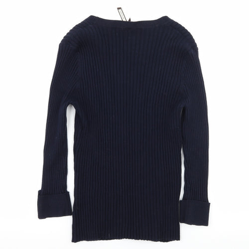 Prnciples Womens Blue  Knit Cardigan Jumper Size 12