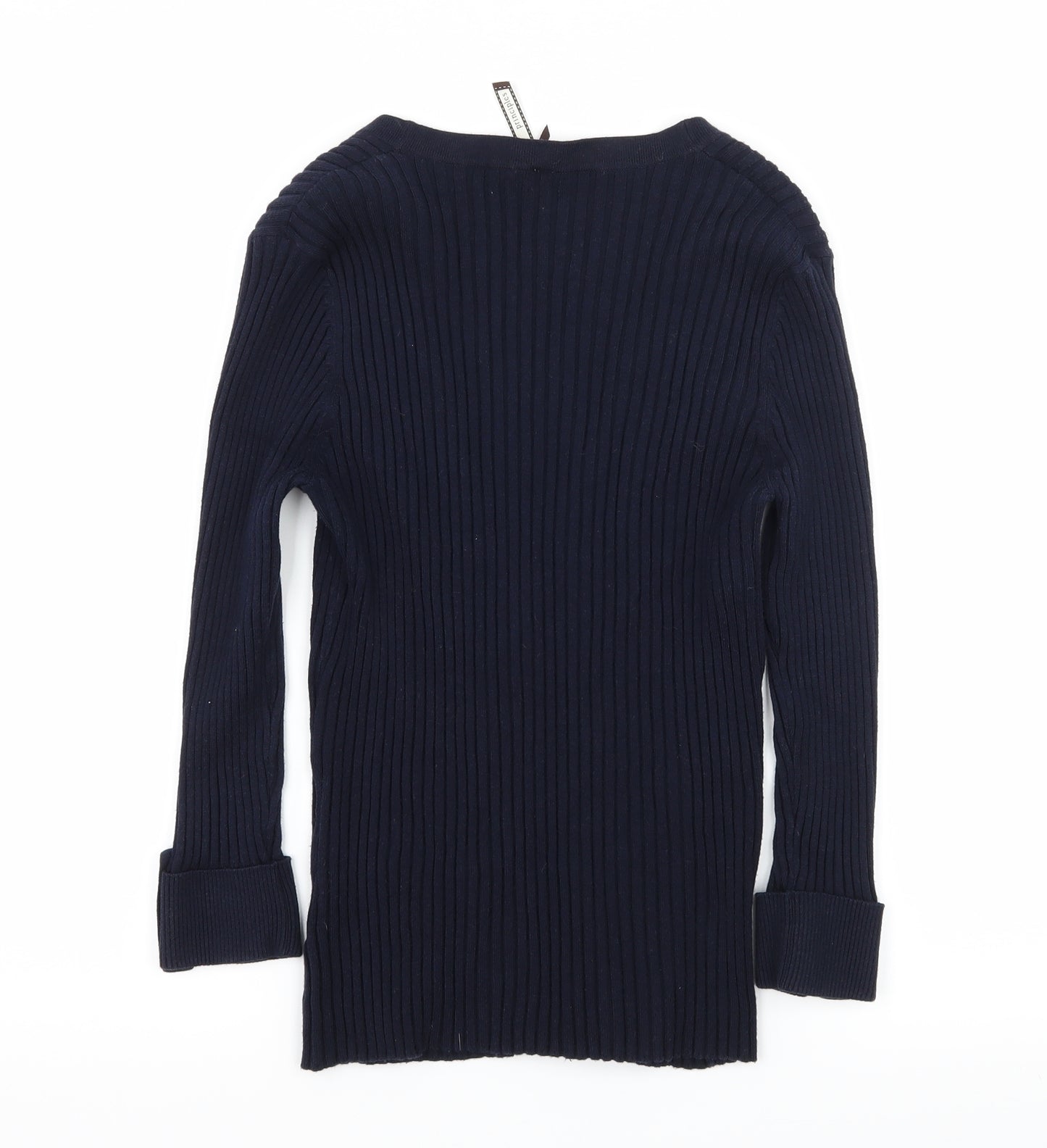 Prnciples Womens Blue  Knit Cardigan Jumper Size 12