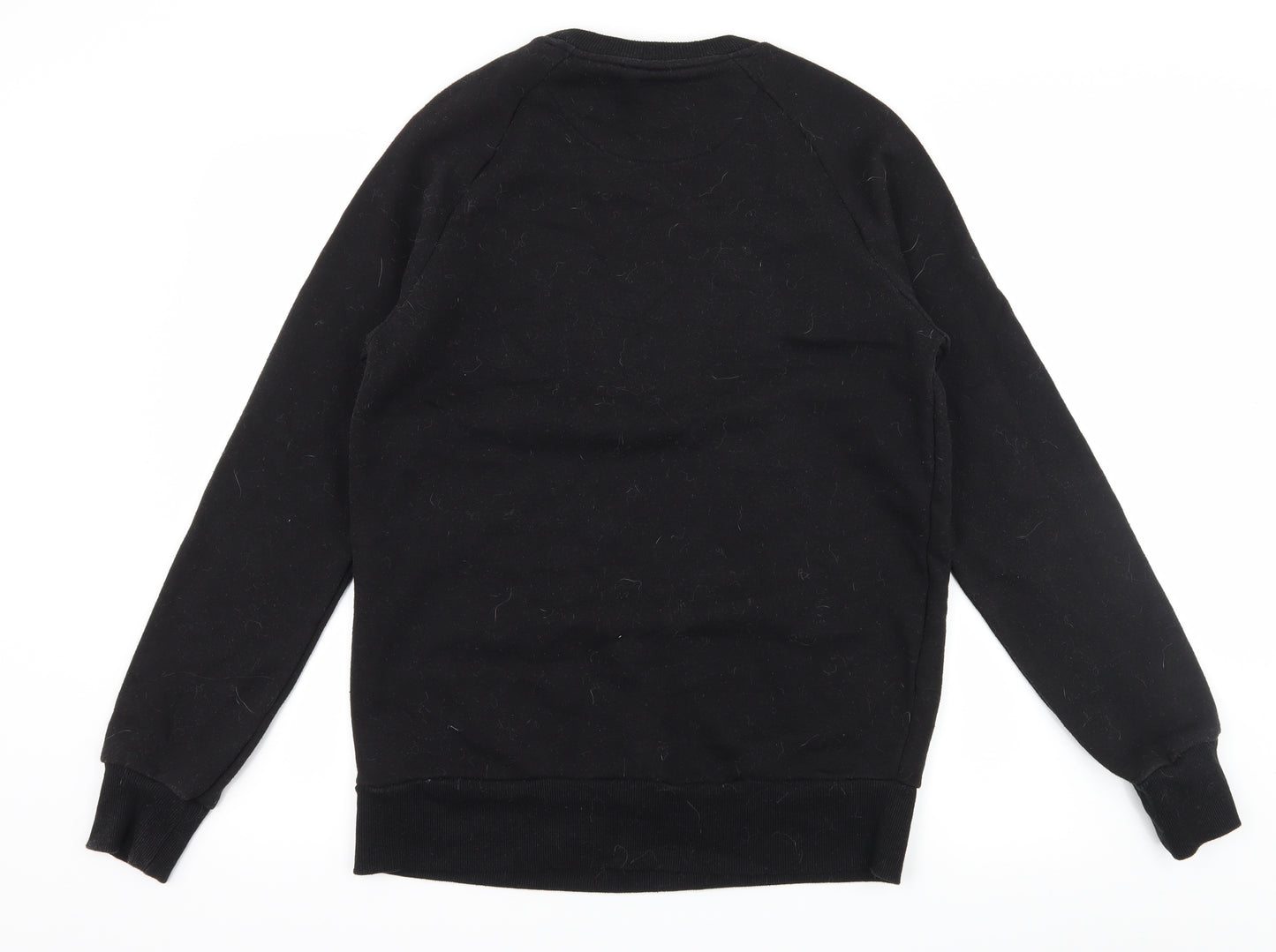 Primark Mens Black  Jersey Pullover Sweatshirt Size M  - 1992