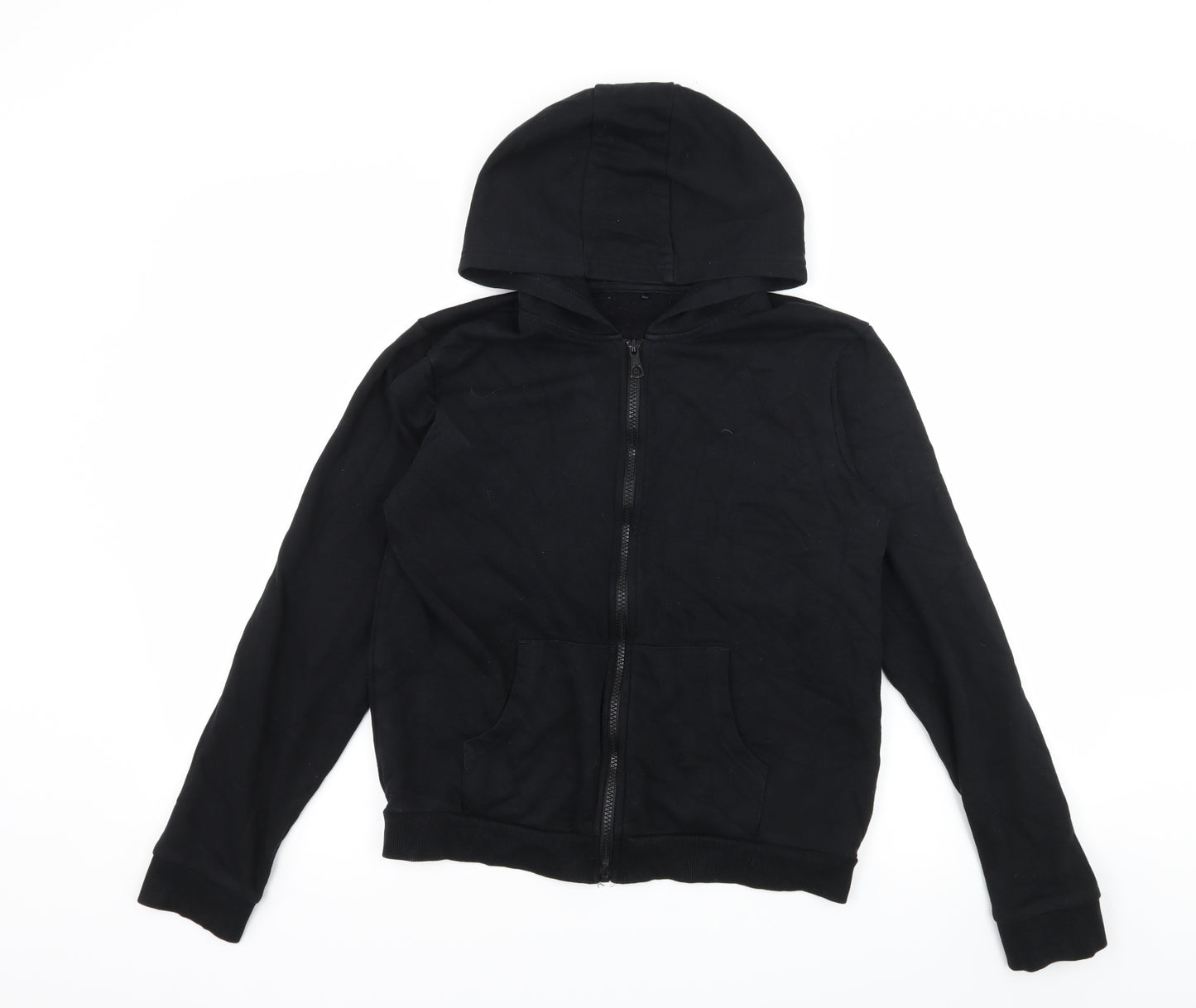 George Boys Black  Jersey Full Zip Hoodie Size 13-14 Years