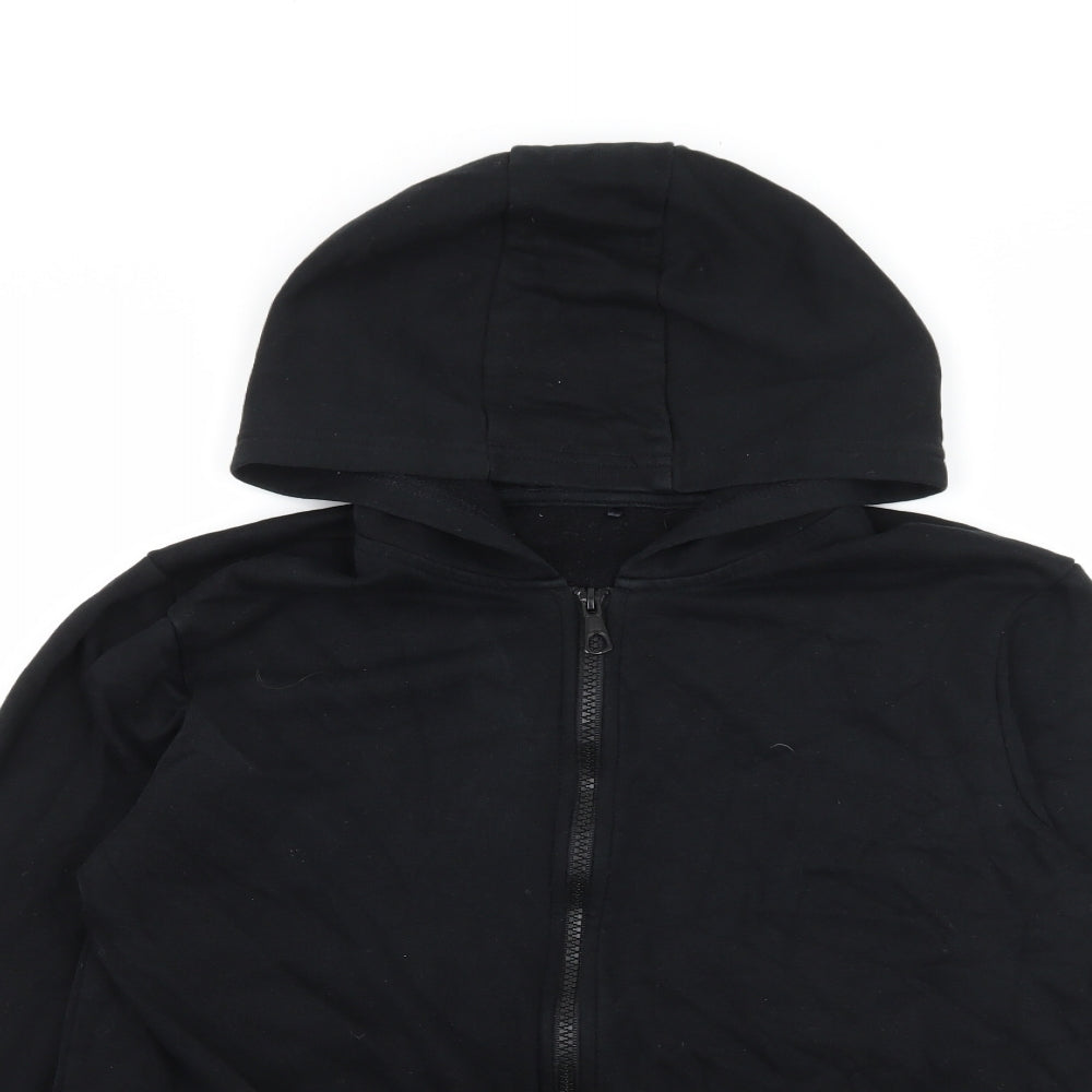George Boys Black  Jersey Full Zip Hoodie Size 13-14 Years