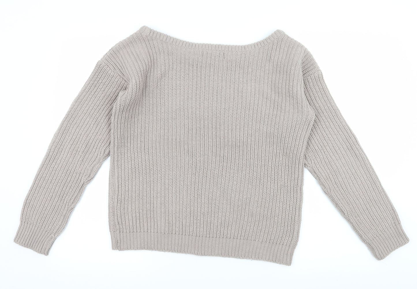 Marks and Spencer Womens Grey  Knit Pullover Jumper Size S