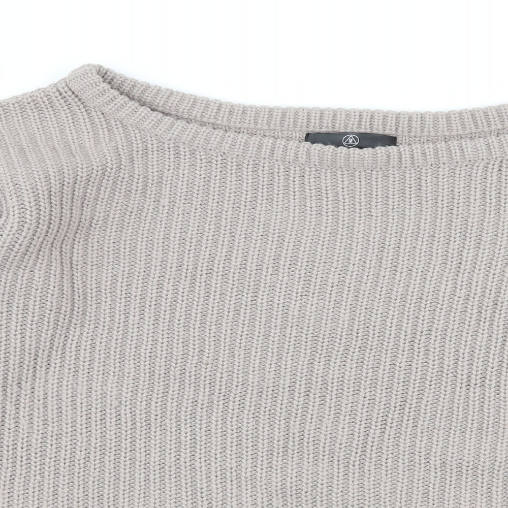 Marks and Spencer Womens Grey  Knit Pullover Jumper Size S