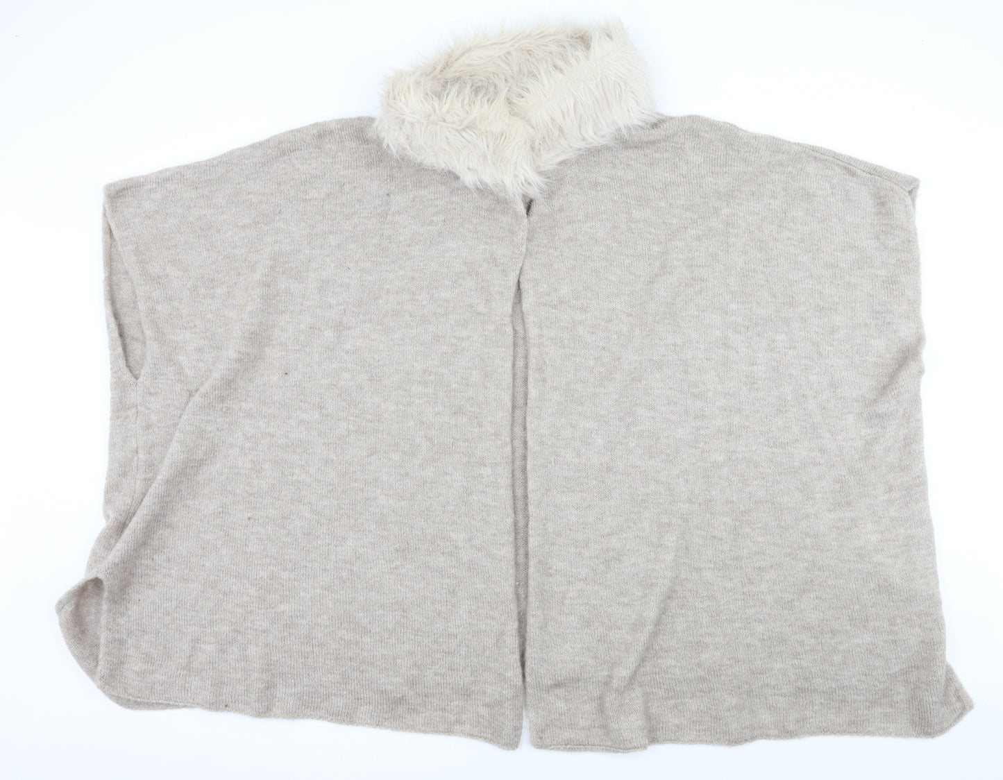 Marks and Spencer Womens Beige  Knit Cardigan Jumper One Size