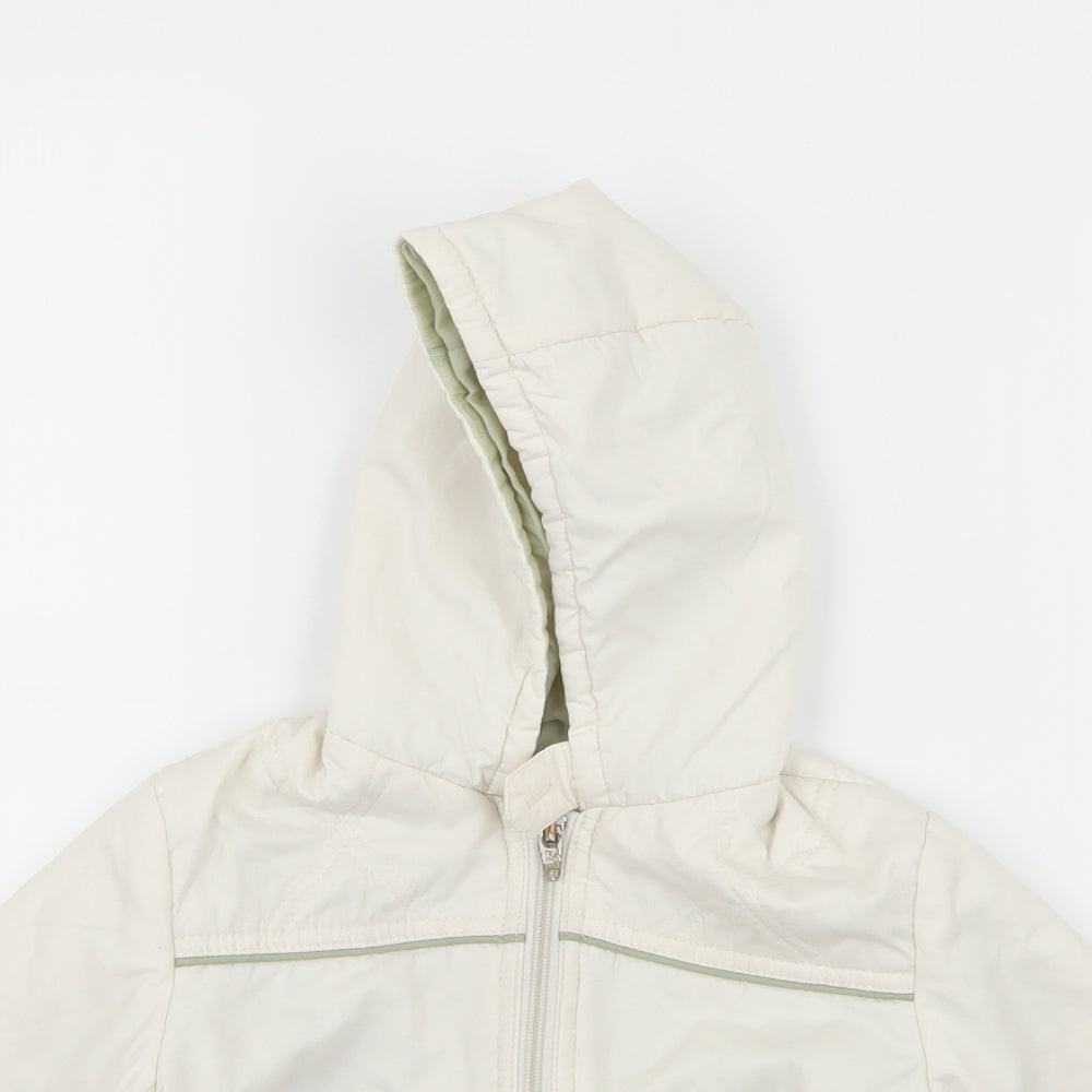 Preworn Boys Ivory   Parka Coat Size 18 Months
