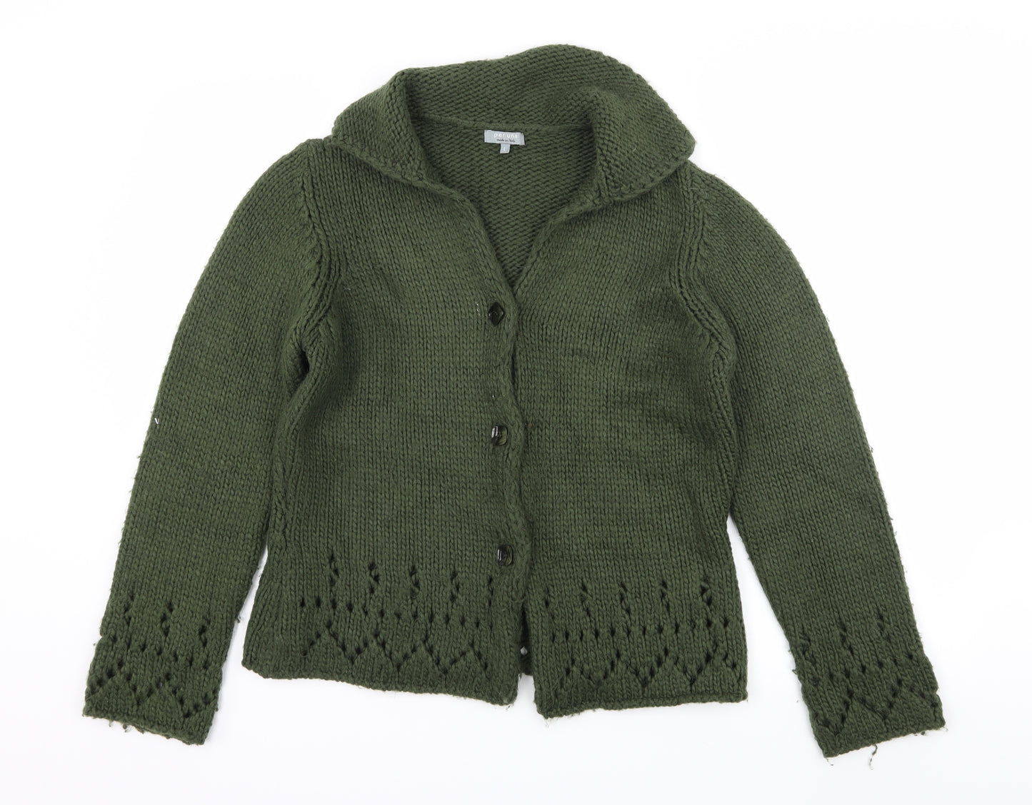 Per Una Womens Green  Knit Cardigan Jumper Size L