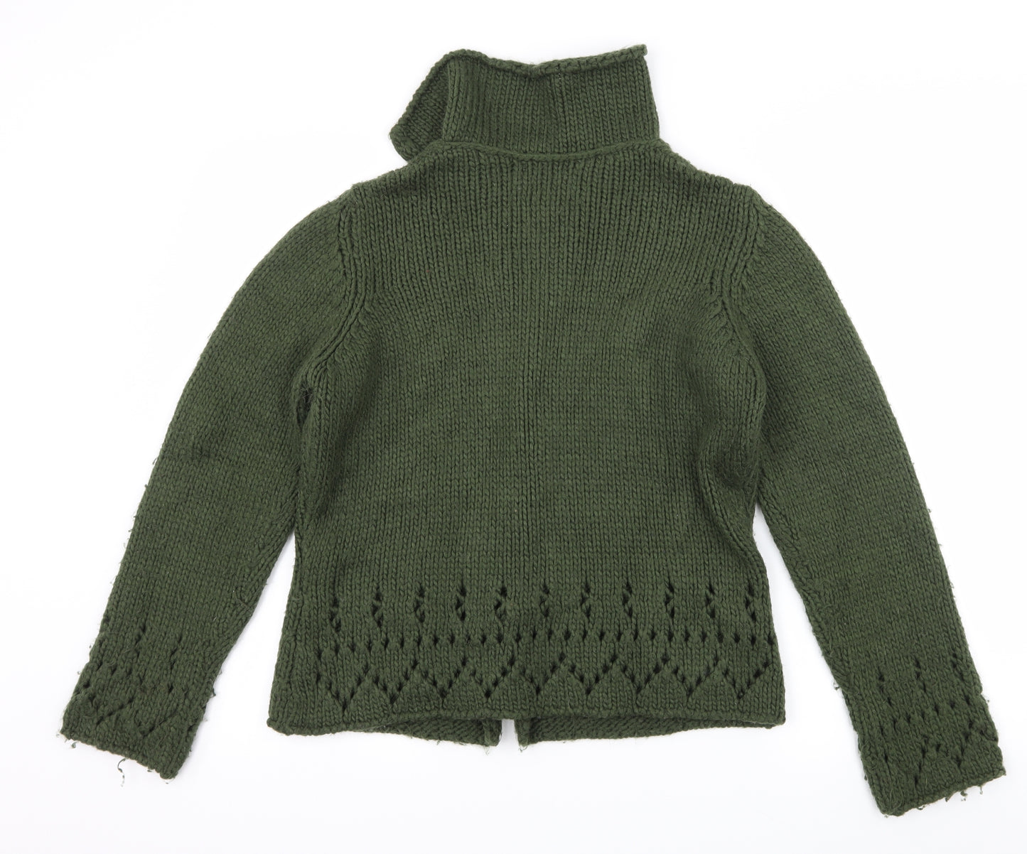 Per Una Womens Green  Knit Cardigan Jumper Size L