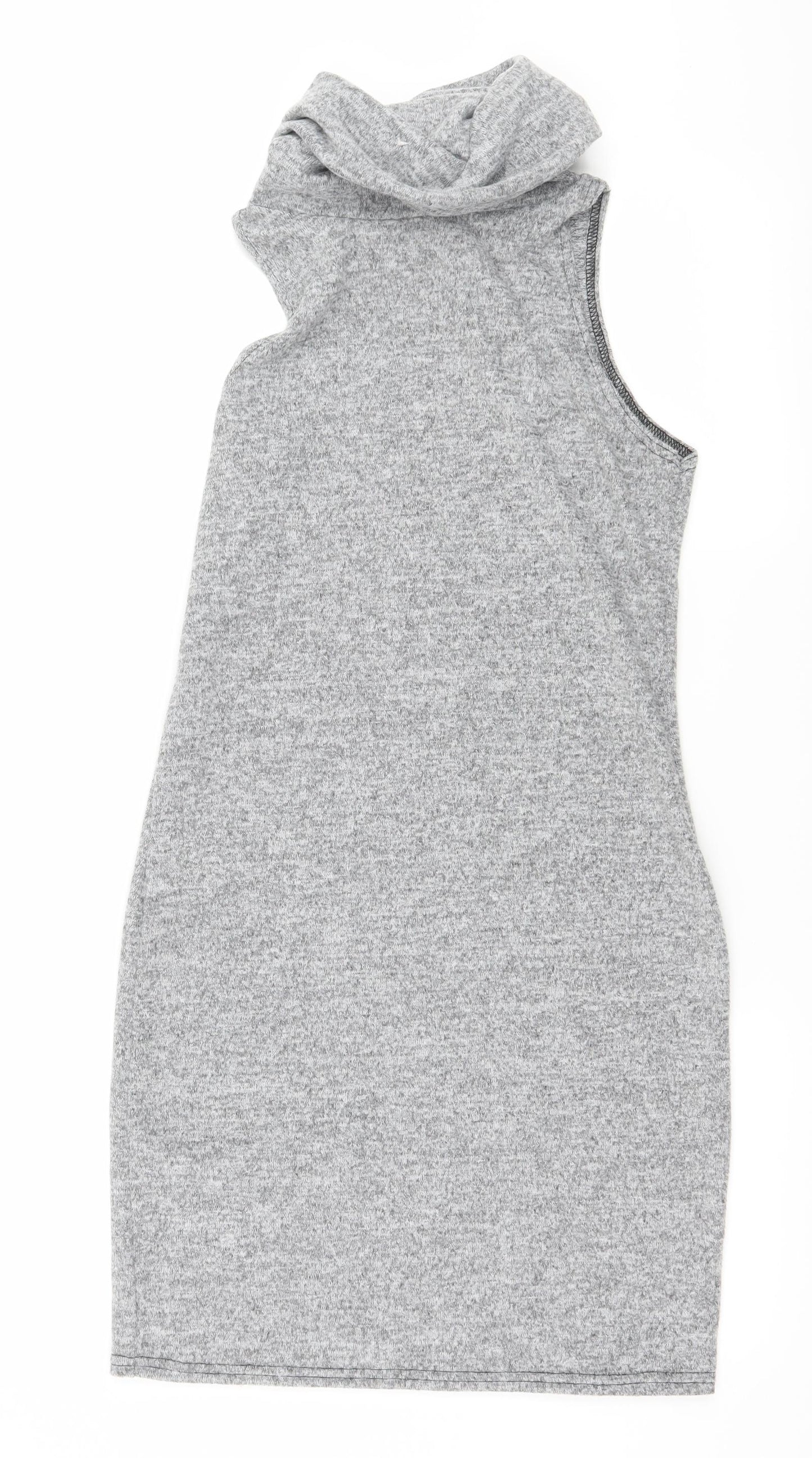 Ladies Look Womens Grey  Jersey Bodycon  Size S