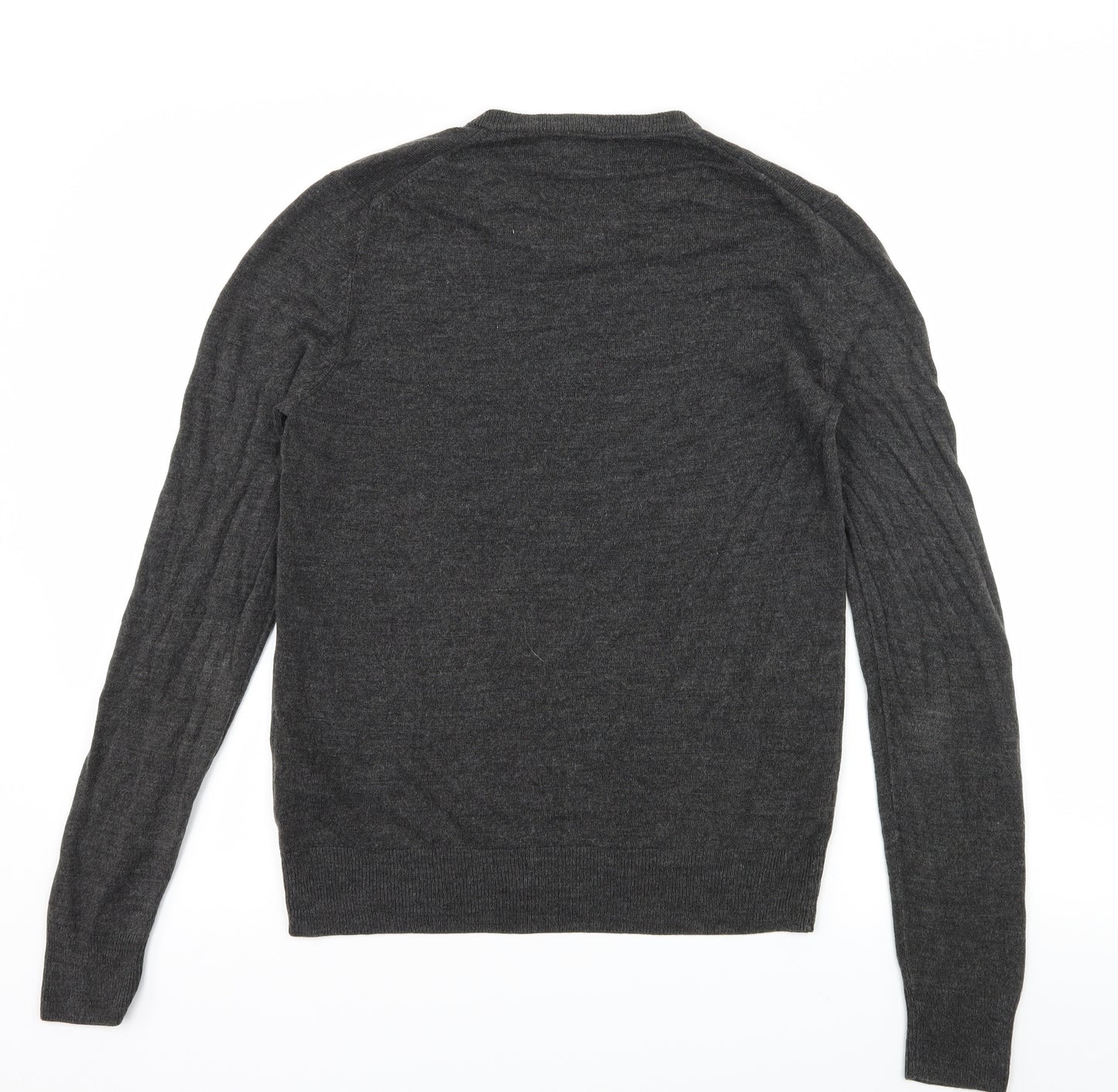 F&F Mens Grey  Knit Pullover Jumper Size S