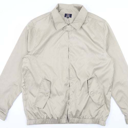 Hutson Mens Beige   Bomber Jacket Jacket Size 2XL