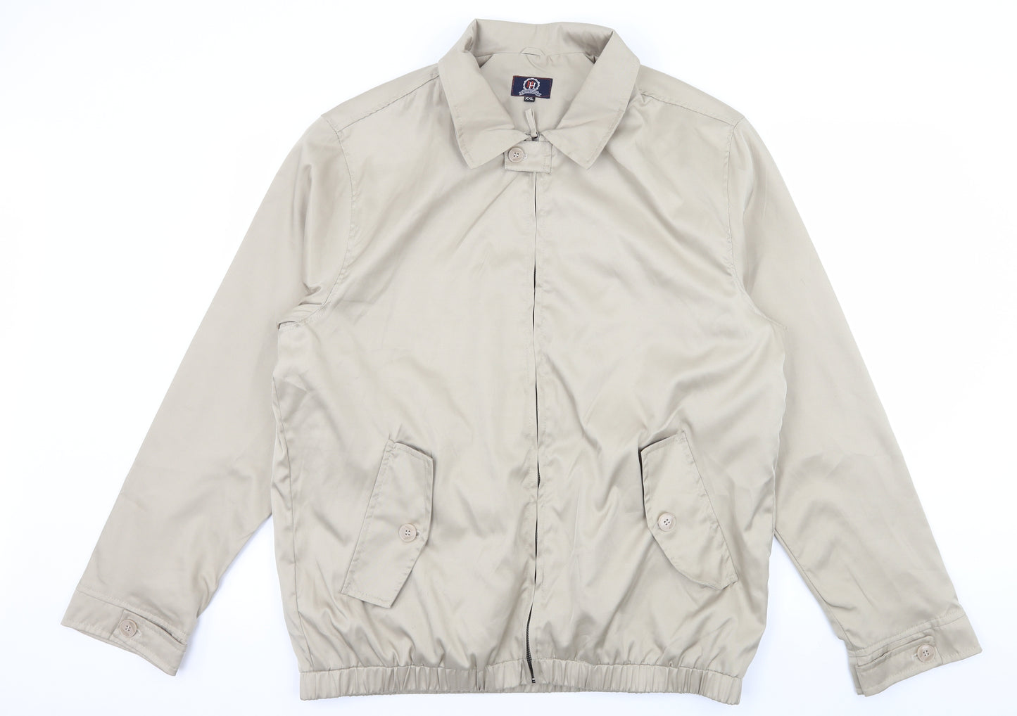 Hutson Mens Beige   Bomber Jacket Jacket Size 2XL