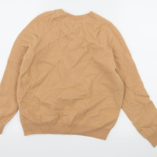 Marks and Spencer Womens Beige  Knit Cardigan Jumper Size 14