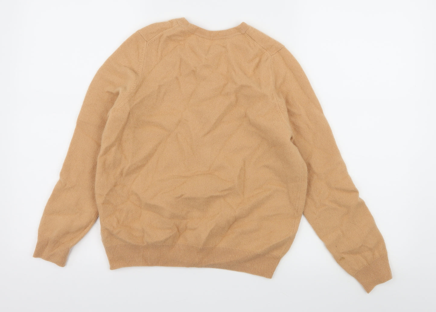 Marks and Spencer Womens Beige  Knit Cardigan Jumper Size 14