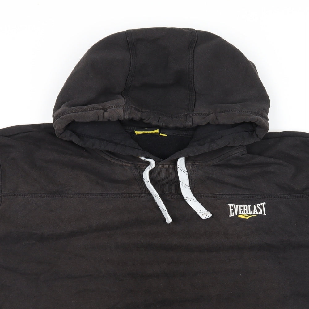 Everlast Mens Black  Jersey Pullover Hoodie Size 2XL