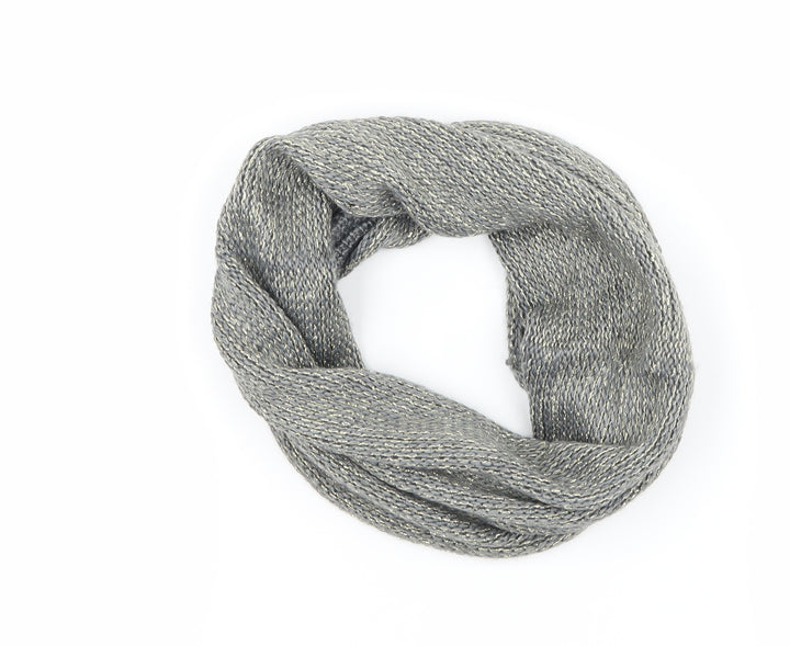 Kit & Pearl Womens Grey Knit Scarf - snood