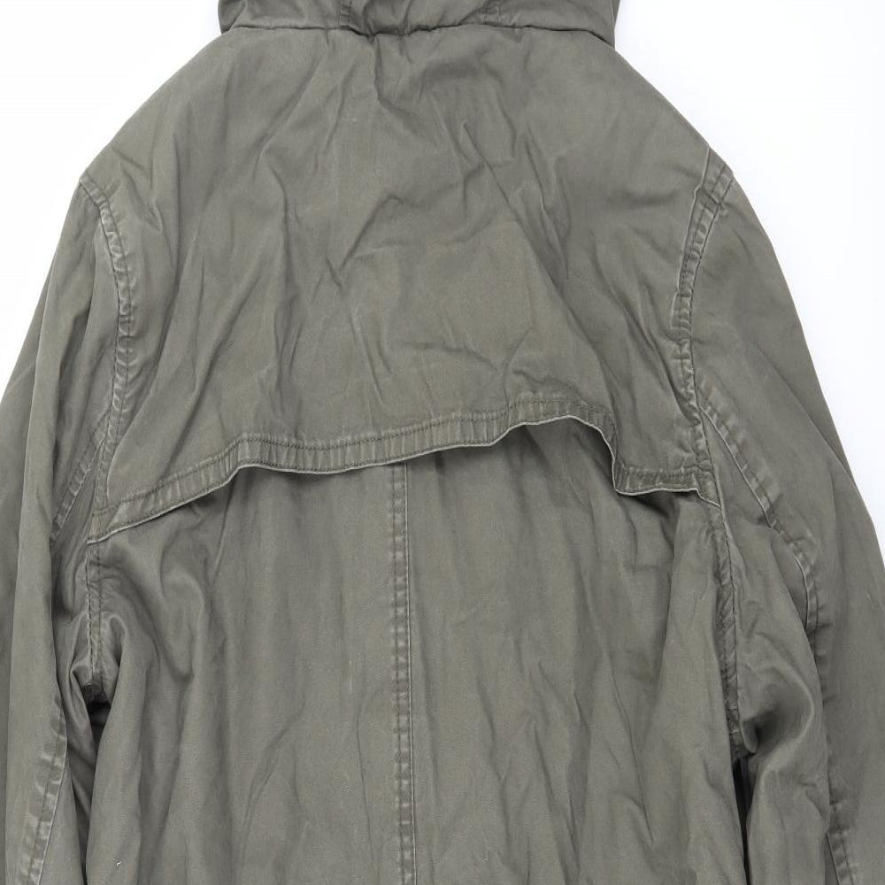 Papaya Womens Green   Parka Coat Size 14