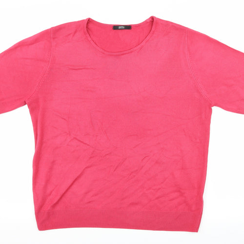 Marks and Spencer Mens Pink  Knit  T-Shirt Size 16