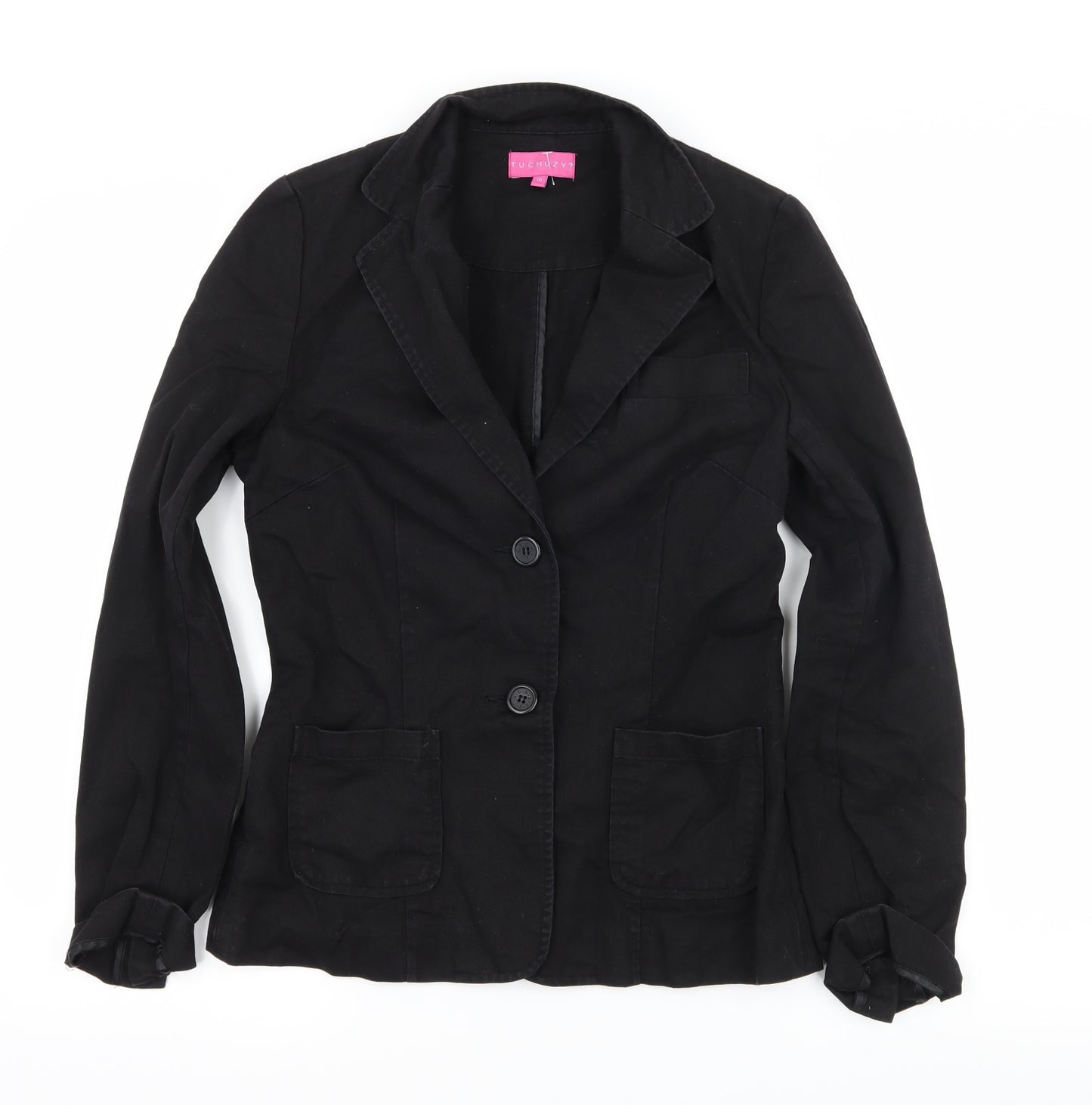 Tuchuzy Womens Black  Denim Jacket  Size 10