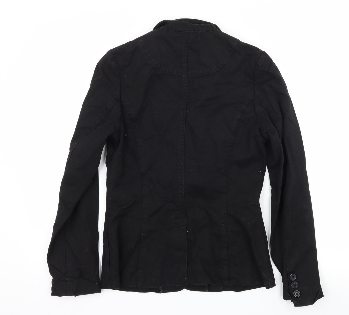 Tuchuzy Womens Black  Denim Jacket  Size 10