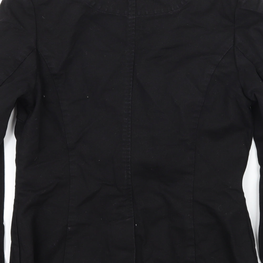 Tuchuzy Womens Black  Denim Jacket  Size 10