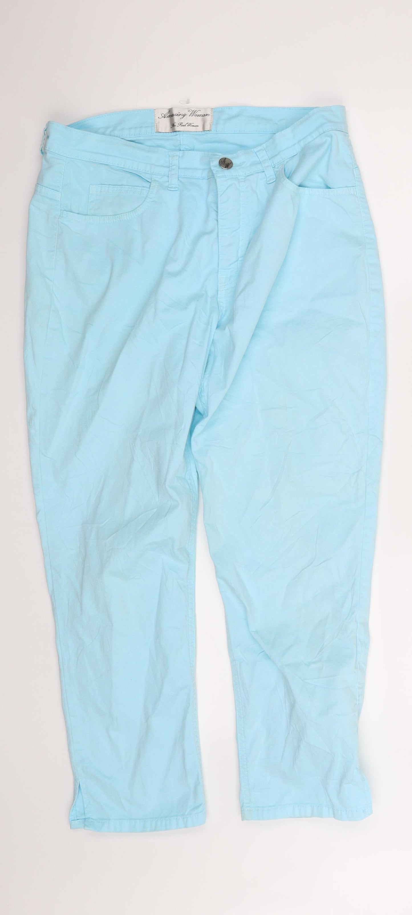 amazing vintage Womens Blue   Straight Jeans Size 14 L27 in