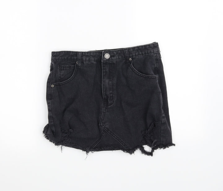 In the Style Womens Black   Mini Skirt Size 10