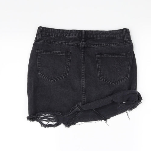 In the Style Womens Black   Mini Skirt Size 10