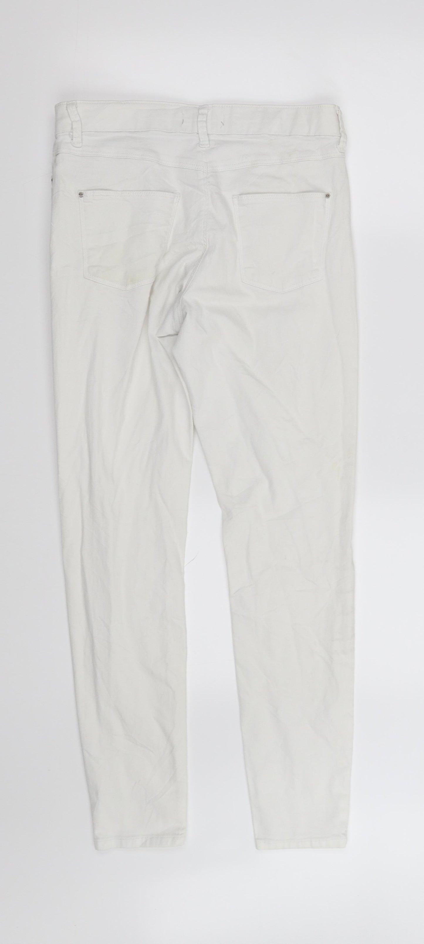 Jegging Womens White   Straight Jeans Size 10 L30 in